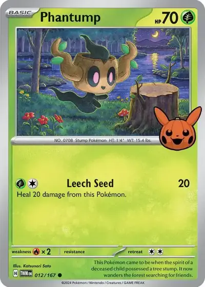 Image de la carte Pokemon Phantump 012/30