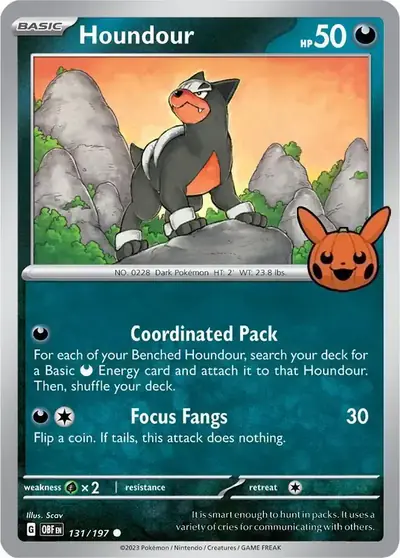 Image de la carte Pokemon Houndour 131/30