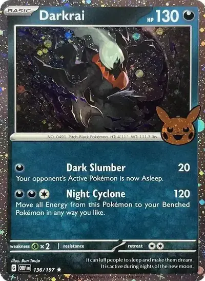 Image de la carte Pokemon Darkrai 136/30