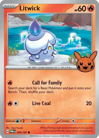 Image de la carte Pokemon Litwick 036/30