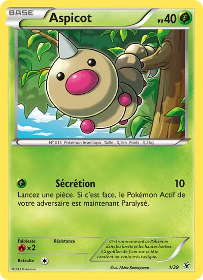 Image de la carte Pokemon Aspicot 1/39