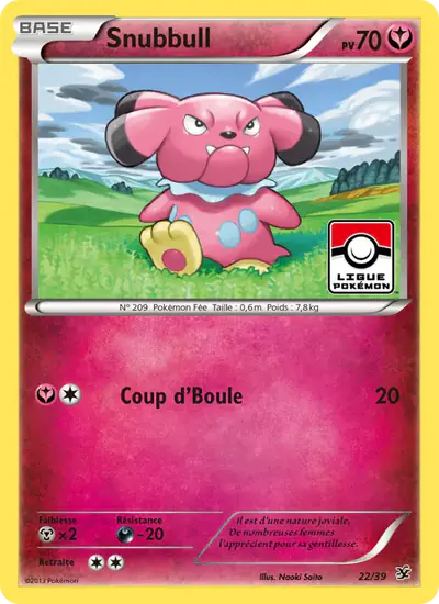 Image de la carte Pokemon Snubbull 22/39