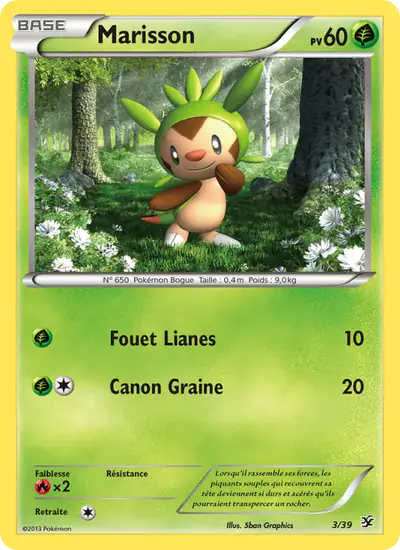 Image de la carte Pokemon Marisson 3/39