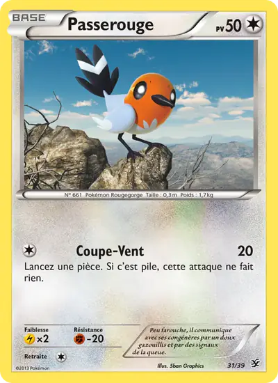 Image de la carte Pokemon Passerouge 31/39