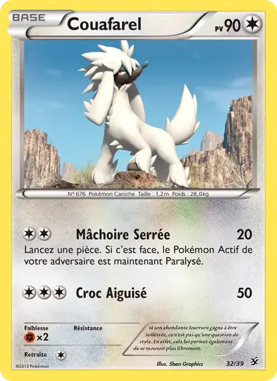 Image de la carte Pokemon Couafarel 32/39