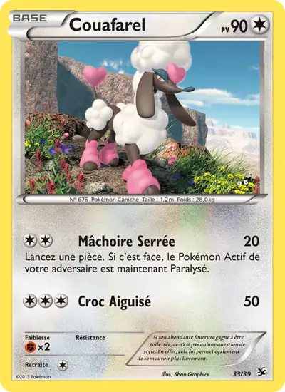 Image de la carte Pokemon Couafarel 33/39