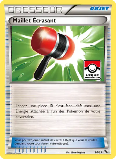 Image de la carte Pokemon Maillet Écrasant 34/39