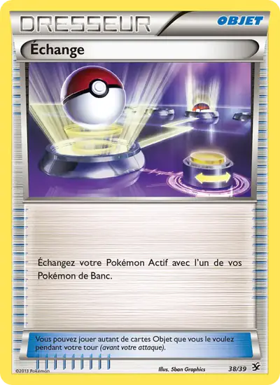 Image de la carte Pokemon Échange 38/39