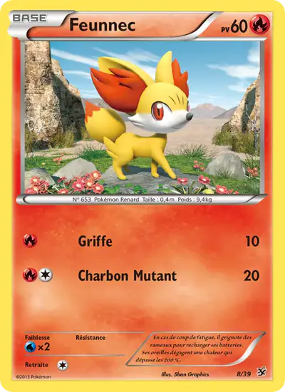Image de la carte Pokemon Feunnec 8/39