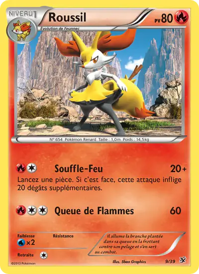 Image de la carte Pokemon Roussil 9/39
