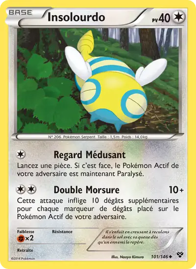 Image de la carte Pokemon Insolourdo 101/146