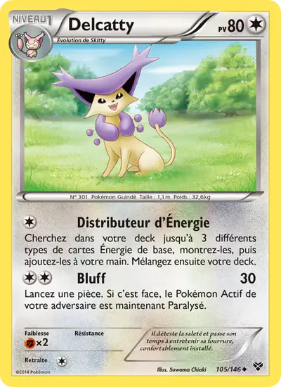 Image de la carte Pokemon Delcatty 105/146