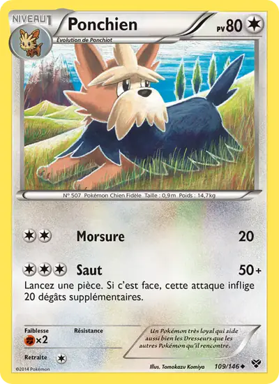 Image de la carte Pokemon Ponchien 109/146