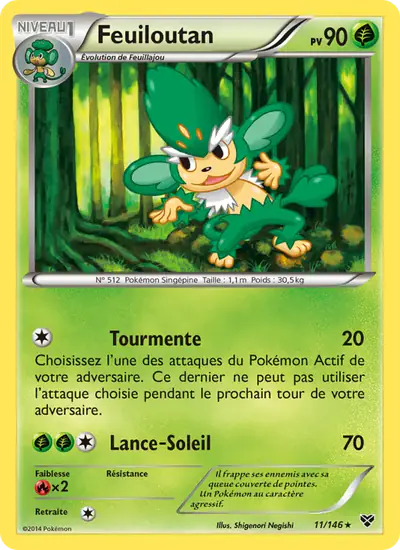 Image de la carte Pokemon Feuiloutan 11/146