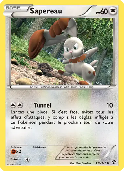 Image de la carte Pokemon Sapereau 111/146