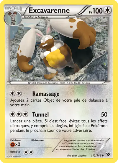 Image de la carte Pokemon Excavarenne 112/146