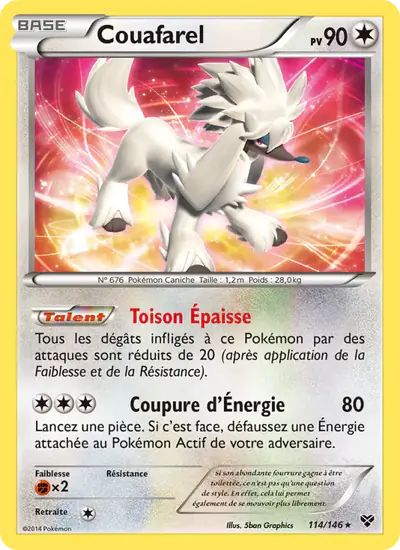 Image de la carte Pokemon Couafarel 114/146