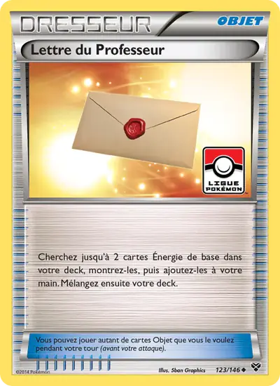 Image de la carte Pokemon Lettre du Professeur 123/146