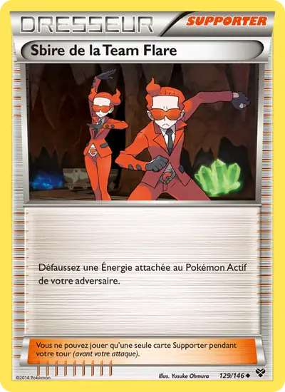 Image de la carte Pokemon Sbire de la Team Flare 129/146