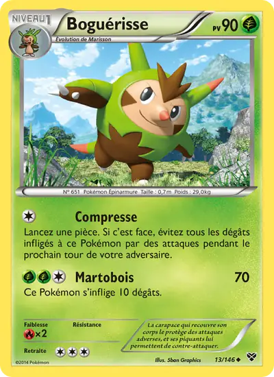 Image de la carte Pokemon Boguérisse 13/146
