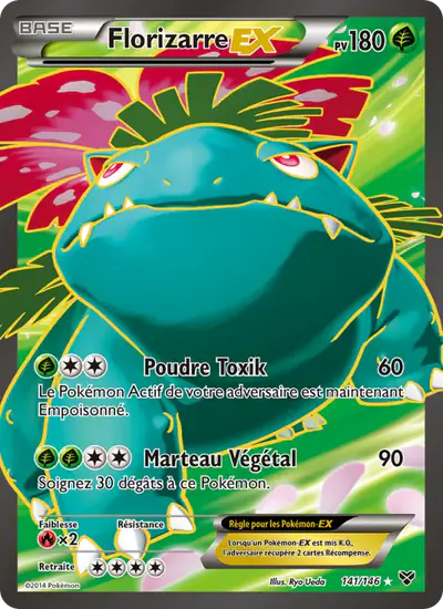 Image de la carte Pokemon Florizarre EX 141/146