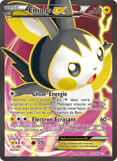 Image de la carte Pokemon Emolga EX 143/146