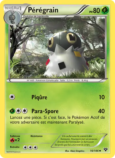 Image de la carte Pokemon Pérégrain 16/146