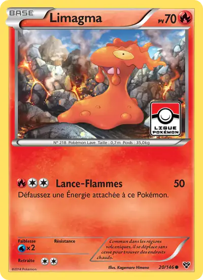 Image de la carte Pokemon Limagma 20/146