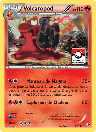 Image de la carte Pokemon Volcaropod 21/146