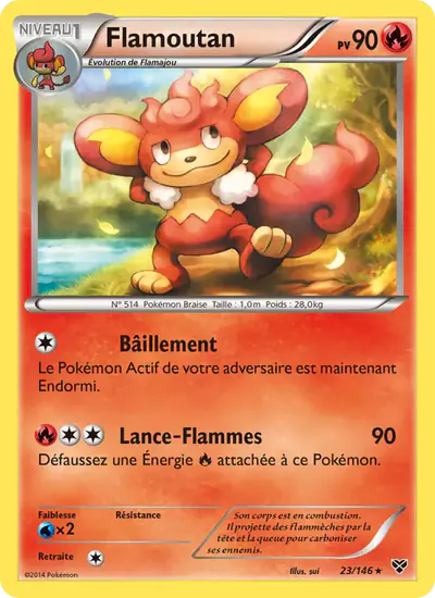Image de la carte Pokemon Flamoutan 23/146