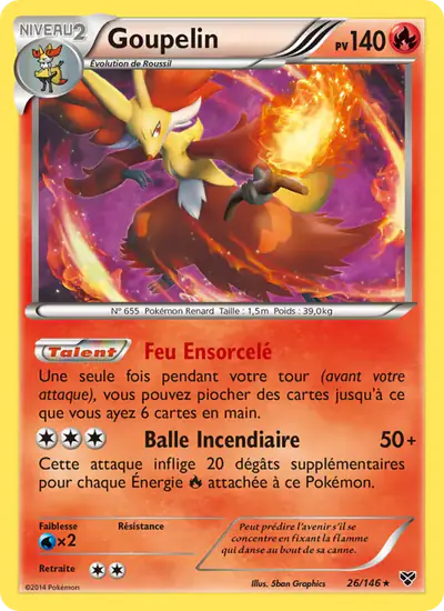 Image de la carte Pokemon Goupelin 26/146