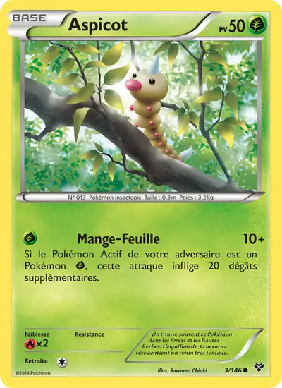 Image de la carte Pokemon Aspicot 3/146