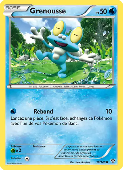 Image de la carte Pokemon Grenousse 39/146