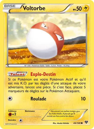 Image de la carte Pokemon Voltorbe 44/146