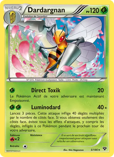 Image de la carte Pokemon Dardargnan 5/146
