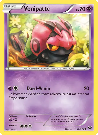 Image de la carte Pokemon Venipatte 51/146
