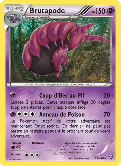 Image de la carte Pokemon Brutapode 53/146