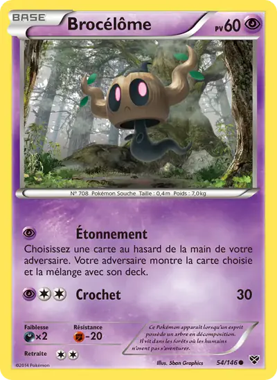 Image de la carte Pokemon Brocélôme 54/146