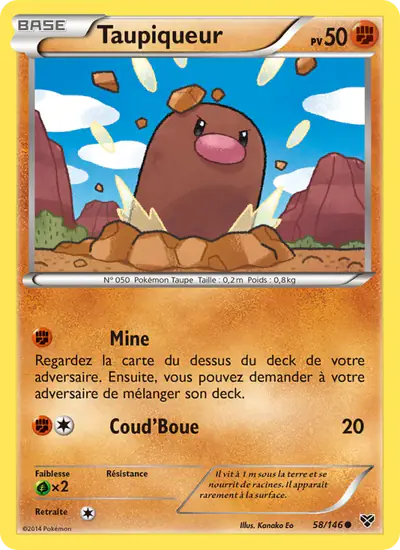 Image de la carte Pokemon Taupiqueur 58/146