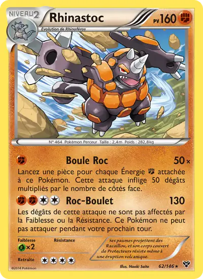 Image de la carte Pokemon Rhinastoc 62/146