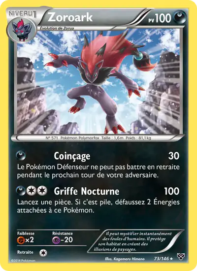 Image de la carte Pokemon Zoroark 73/146