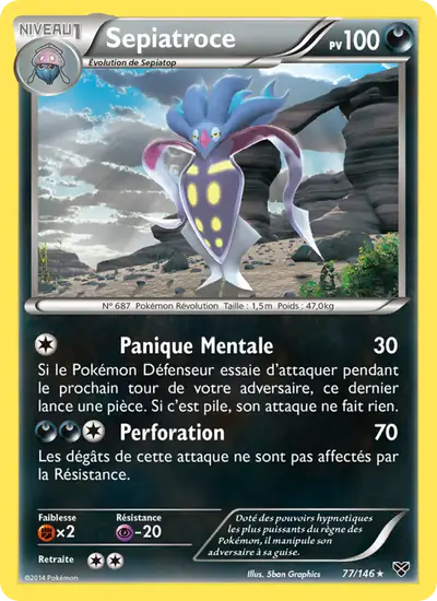 Image de la carte Pokemon Sepiatroce 77/146