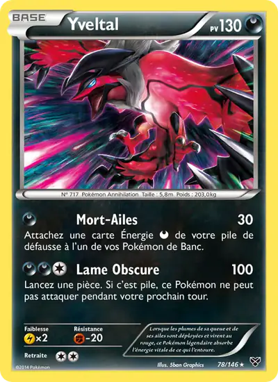 Image de la carte Pokemon Yveltal 78/146