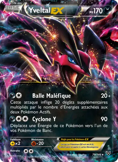 Image de la carte Pokemon Yveltal EX 79/146