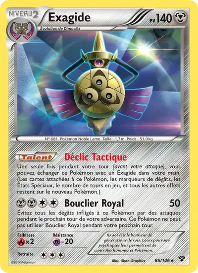 Image de la carte Pokemon Exagide 86/146
