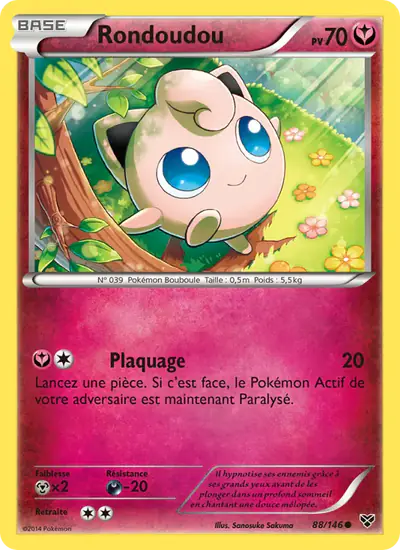 Image de la carte Pokemon Rondoudou 88/146