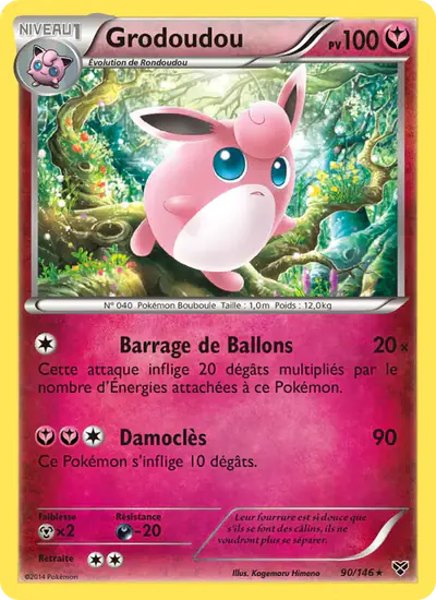 Image de la carte Pokemon Grodoudou 90/146