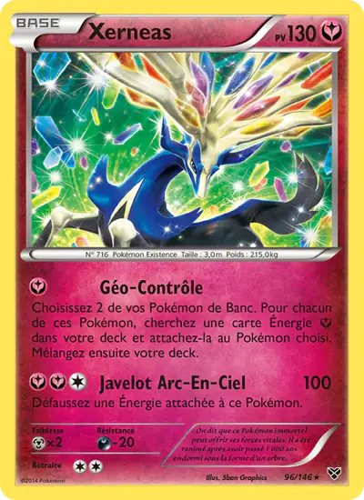 Image de la carte Pokemon Xerneas 96/146