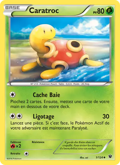 Image de la carte Pokemon Caratroc 1/124