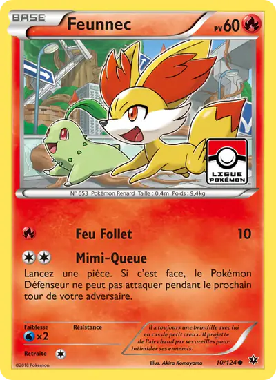 Image de la carte Pokemon Feunnec 10/124